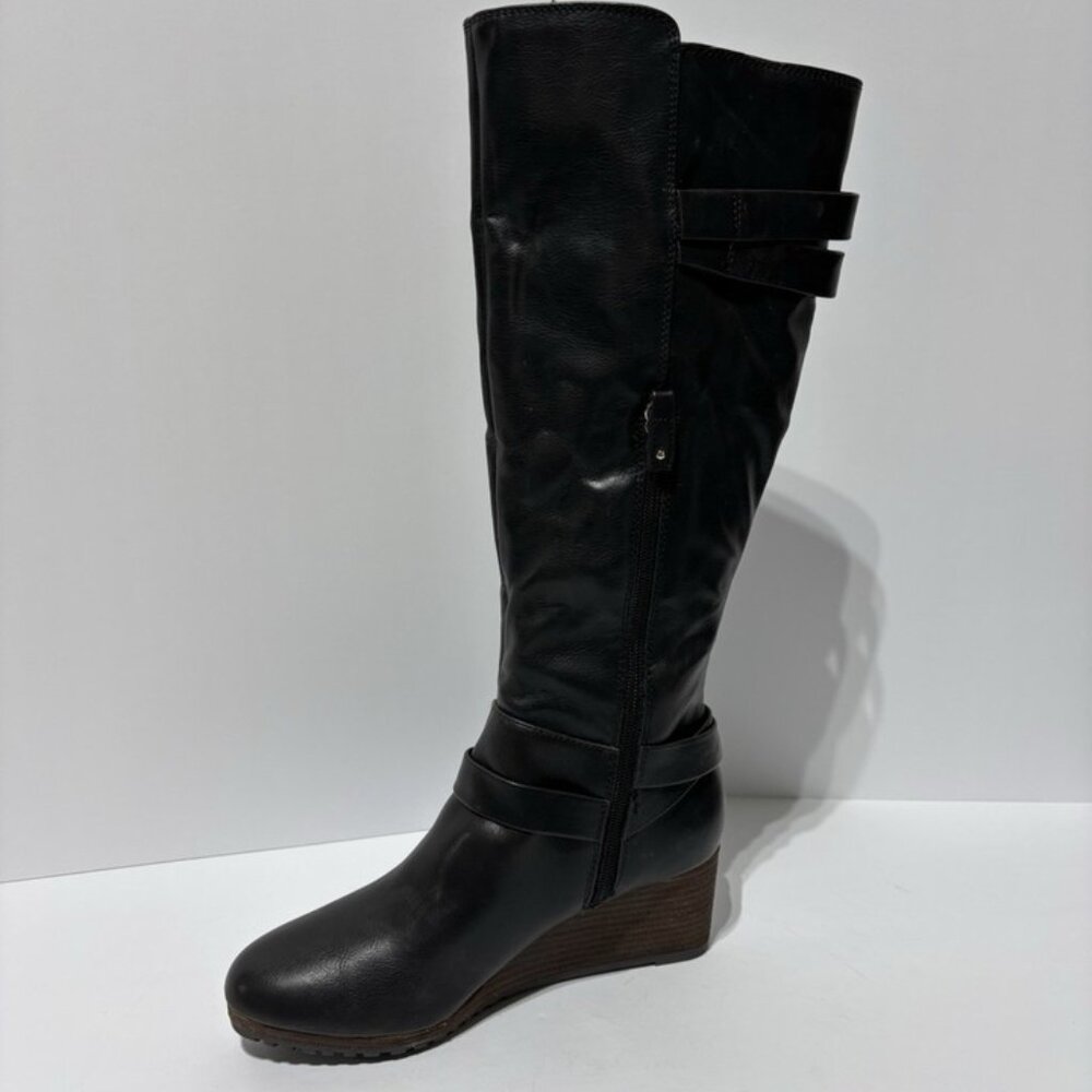 Dr. Scholl’s Women’s Check It, Black Knee High Boots, Size 7 M - Picture 2 of 6